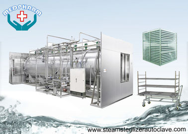 Recessed Wall Double Door Sterilizers With Water Pump For Water Recycling And Circulation
